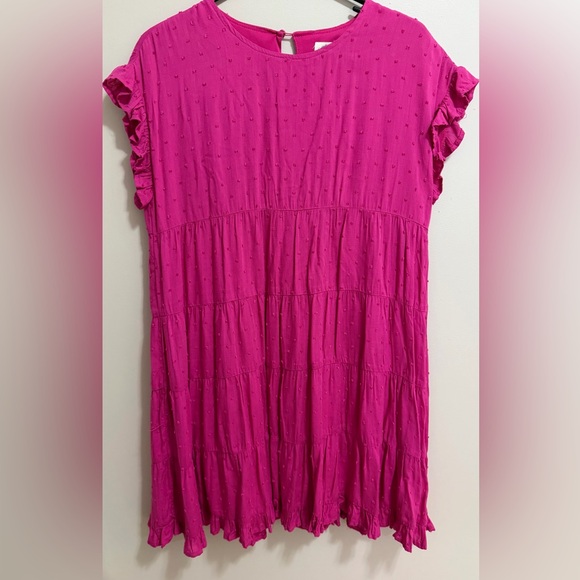 Blue Rain Dresses & Skirts - Blue Rain Vibrant Pink Flowy Dress